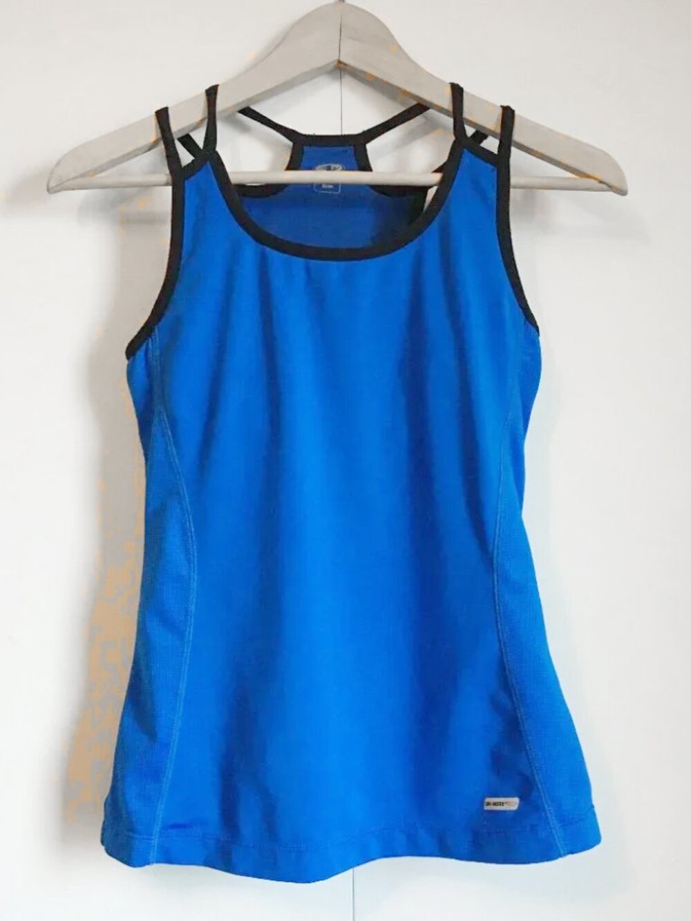 Athletic Works Bright Blue Racerback Tank Top Built-in Bra Shelf